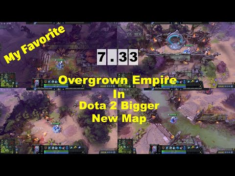 Overgrown Empire + Raindrop Effect Dota 2 Terrain 7.33 become my favorite