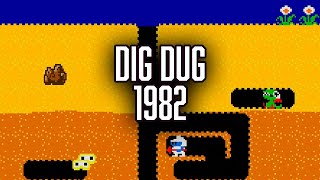DIG DUG (1982) Gameplay - Original Commodore 64 Version