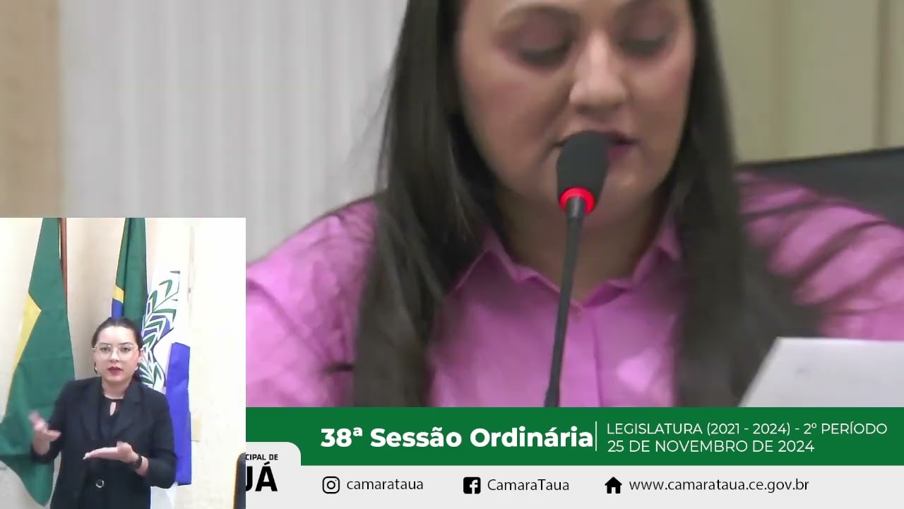 38ª Sessão Ordinária, do segundo período legislativo de 2024