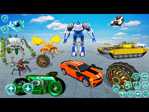 Flying Car Battle Robot Games - Android Gameplay