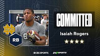 WATCH: 4-star RB Isaiah Rogers Commits to Notre Dame | No. 17 Overall RB