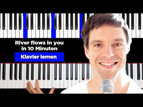 Klavier lernen - River flows in you (sehr einfach für Anfänger) deutsch