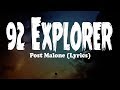 Post Malone 92 Explorer Lyrics