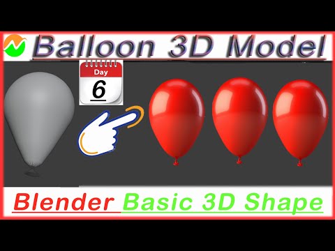 Balloon Modeling Using Blender 2.90 || Blender Tutorial || Quick Tips,#balloonmodeling