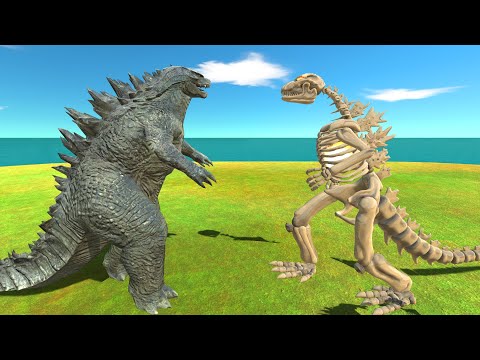 Godzilla 2014 VS Godzilla Skeleton - ARBS