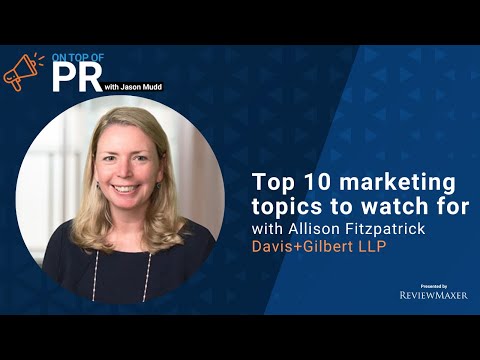 , title : 'Top 10 advertising and marketing topics to watch for in 2022 with Allison Fitzpatrick'