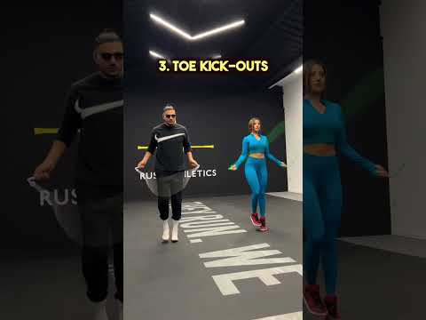 4 easy ways to warm up with a jump rope!🔥 #rushathletics