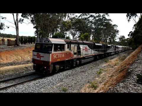 SCT Logistics 5MP9 from a standing start at Mt Barker Junction, South Australia 21st January 2022