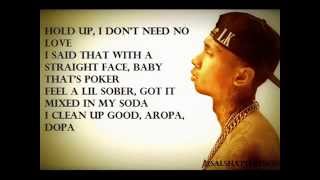 Justin Bieber ft Tyga -  Wait For A Minute (lyrics on screen)