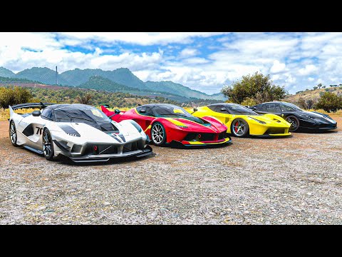 Ferrari FXX K Evo vs Ferrari FXX K vs Ferrari LaFerrari vs Ferrari FXX | Forza Horizon 5