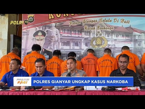 POLRES GIANYAR KONPERS KASUS NARKOBA