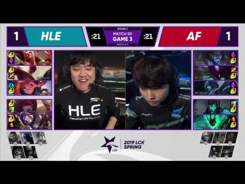HLE vs AF Hanwha Life Esports vs Afreeca Freecs| Week 5 Day 5 | Game 3 FULL | LCK Spring Split 2019