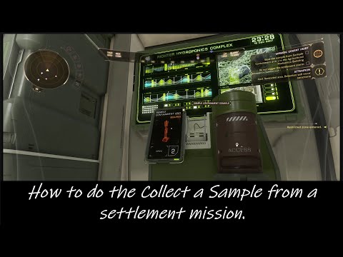 Elite Dangerous Odyssey...  How to do the collect a sample from a settlement mission