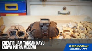 Jam Tangan Kayu Karya Pemuda Medewi