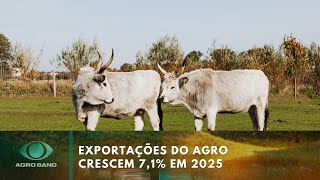 Exportações do agro crescem 7,1% em 2025