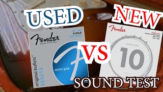 Video thumbnail for Fender strings comparison | 09 vs 10 - used vs new by chcovers