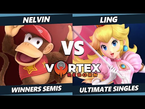 Vortex Legends 4 Winners Semis - Nelvin (Diddy Kong) Vs. Ling (Peach) SSBU Ultimate Tournament