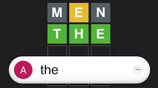 Solving your Wordles..