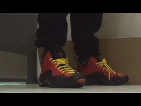 Nike Air Bakin Miami Heat Tim Hardaway Sneaker On Foot Review Video