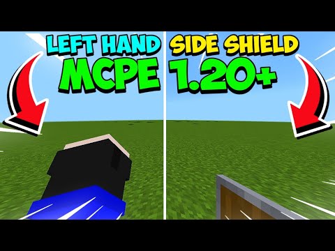 EPIC Left Hand & Shield Mod for Minecraft PE 1.20+