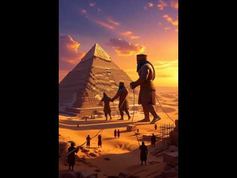 Giants are building the great pyramids #pyramid #egypt #elegance #ancienthistory #ancientwisdom