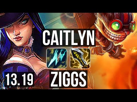 CAIT & Bard vs ZIGGS & Senna (ADC) | Rank 2 Cait, Rank 6, 7/1/11 | KR Challenger | 13.19