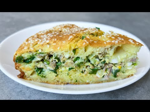 Заливной Пирог с Тунцом / Рыбный Пирог / Пирог с Консервами / Fish Pie Recipe