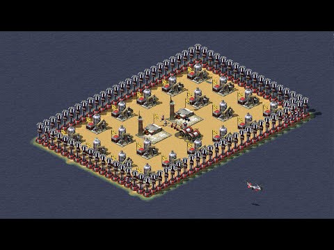 Red Alert 2 | Yuri's Revenge | 7 vs 1 - EXTRA HARD ai - ISLAND - ALLIED