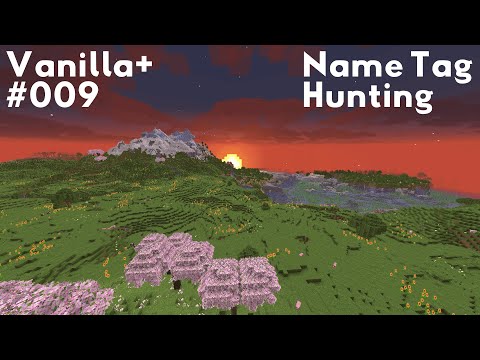 Name Tag Hunting | Minecraft Vanilla+ Survival [009] (No Commentary)