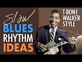 What Do I Play Over A Slow Blues Rhythm On Guitar T Bone Walker Style Rhythm Approach