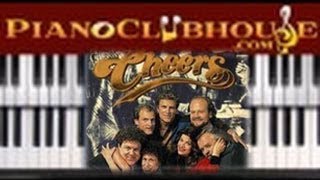 ♫ How to play &quot;CHEERS THEME SONG- Where Everybody Knows Your Name) piano tutorial lesson ♫