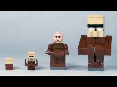 How To Build LEGO Minecraft Villagers