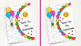 😍 Thank You Card Ideas 😍 | Easy & Simple Thanks Giving Greeting Card | How to Make Thank You Card