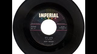 Ricky Nelson - It&#39;s Late (1959)