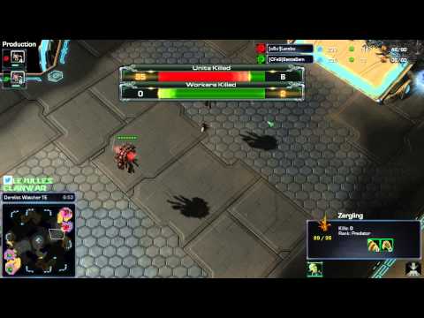 Showmatch Cast Grandmaster vs GM Lambo vs SantaSam Bo3, Game 2, ZvZ