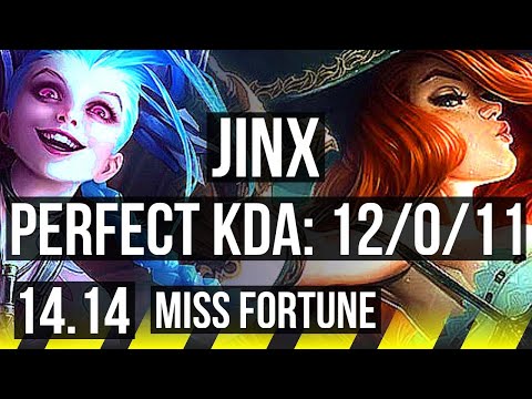 JINX & Leona vs MISS FORTUNE & Rell (ADC) | 12/0/11, 66% winrate | EUW Grandmaster | 14.14