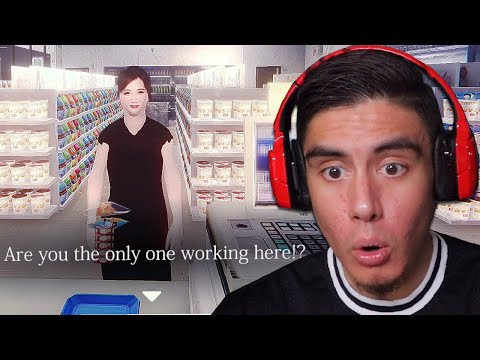 NEVER TRUST ANY CUSTOMERS WHEN WORKING THE NIGHT SHIFT | The Convenience Store (Scary Japanese Game)
