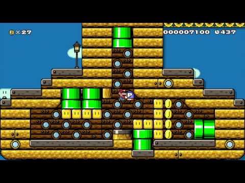 [Super Mario Maker] My Levels. Flying Army: Infiltration (Port)