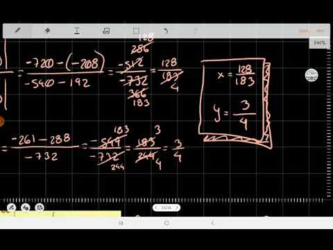 Sistemas de ecuaciones por determinantes 3 - Corrección del ejemplo 2
