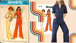 Y'all Ready For This? Sewing a 1970's vintage denim jumpsuit - Simplicity 9700