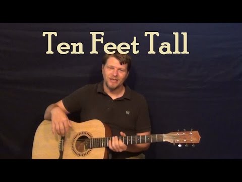 Ten Feet Tall (Afrojack) Easy Guitar Lesson How to Play Tutorial