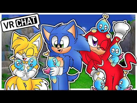 Team Movie Sonic Visits The Chao Garden In VR CHAT!!