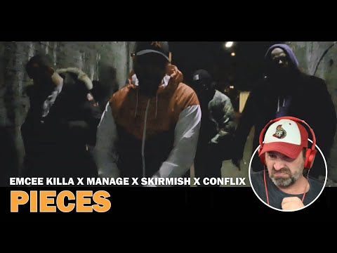 eMCee Killa x Manage x Skirmish x Conflix - Pieces (Reaction)