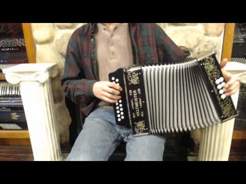 4513 - Certified Pre-Owned Black Weltmeister 86W Diatonic Accordion GC MM 21 8 $749