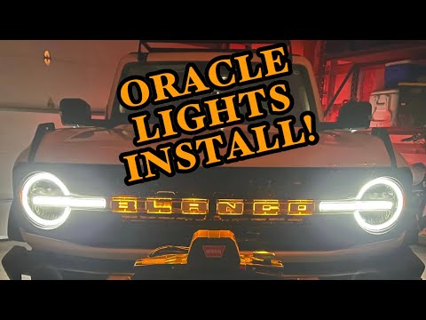Oracle Grill Lights Install on our Ford Bronco!
