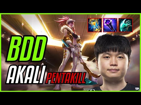BDD - AKALI vs GALIO MID - KR DIAMOND - PATCH 11.9 PENTAKILL