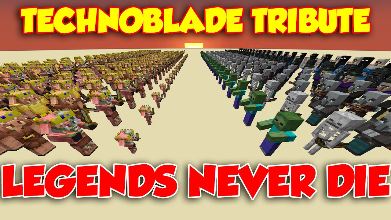 Legends Never Die - Technoblade Tribute (Minecraft) 