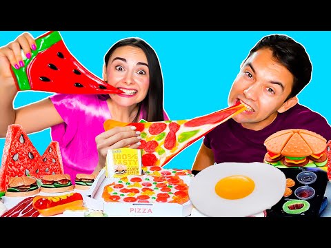 JELLY FOOD vs REAL FOOD! FOOD VS JELLY!