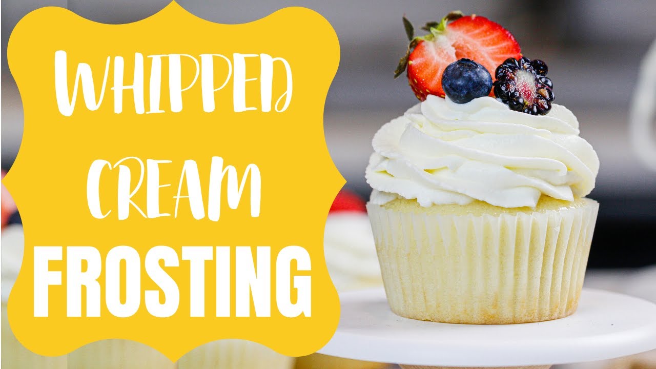 Stabilized Whipped Cream Frosting with Cream Cheese | CHELSWEETS