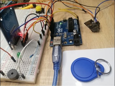 Arduino RFID Database Security System with ESP8266   DEMO
